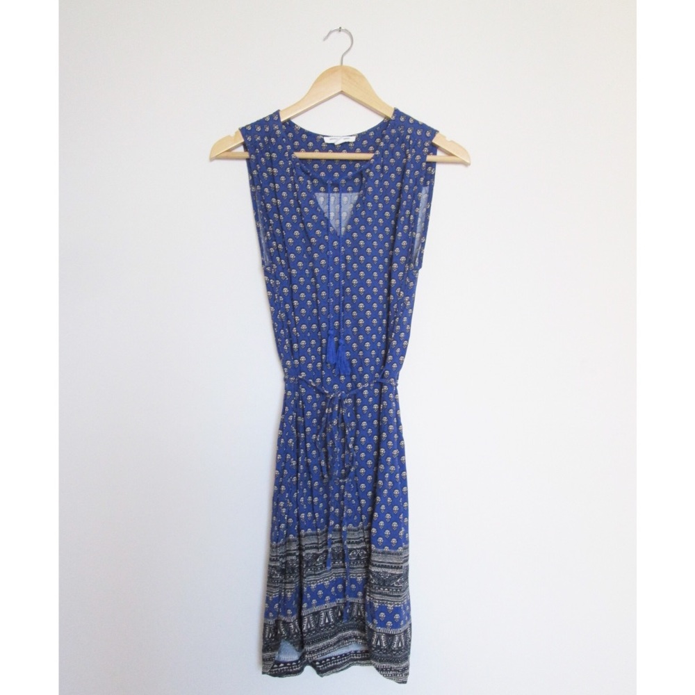 Beachlunchlounge gigi print shirt tassel dress